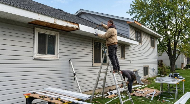 Aluminum Fascia Replacement in Overland Park, KS