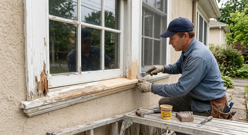 Exterior Window Molding Repair in Kansas City, KS