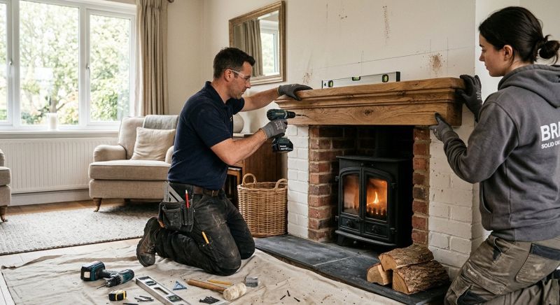Fireplace Mantel Installation in Wilmington, NC