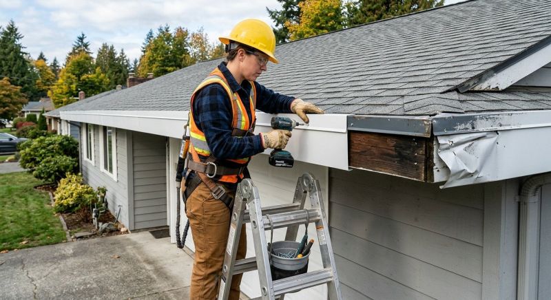 Garage Fascia Repair in Conroe, TX