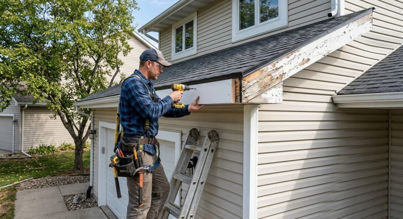 Garage Fascia Repair in Conroe, TX