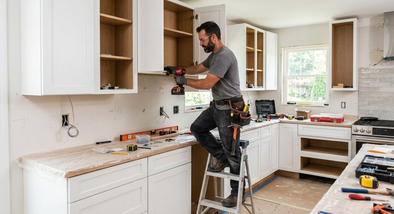 Kitchen Island Installation in Dayton, OH